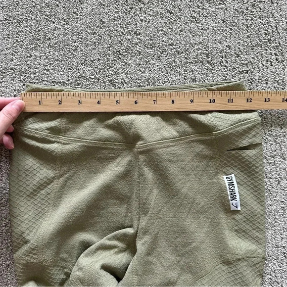 Gymshark Leggings True Texture Washed Khaki High Size Small - Picture 6 of 8